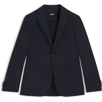BOSS Slim fit blazer i en vaskbar uldblanding