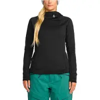 Volcom - Fleece dame - Gridlock Balaclava P/O W Black til Unisex - Størrelse S - Sort