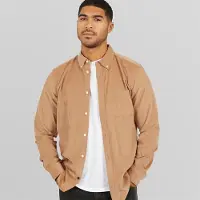 French Connection Herre Langærmet shirts Kamel