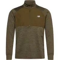 New Balance Løbetrøje Athletics Heat Grid Half Zip - Grøn, størrelse Medium