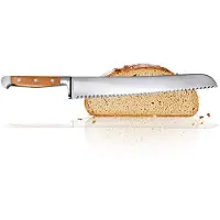 Güde 7431/32 Brødkniv "Franz ", smedet, dobbelt skaft