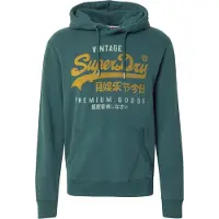 Superdry Superdrytil mænd. M2014380A Vintage Logo hættetrøje grøn (M), Casual, Bomuld