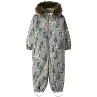Name it Funktionsjakkesæt 'NMNSNOW10' brun / grå / lysegrå