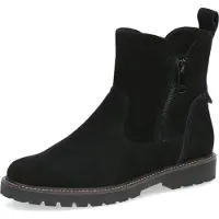 Caprice Bootie, black, made of Leather without heel, Size 38