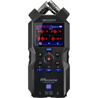 Zoom H4ESSENTIAL, 130 dBV, 32 Bit, 44100 - 96000 Hz, 3800 ohm (O), Sort, 66,9 x 156,1 x 38 mm