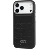 Audi GT MagSafe-etui i syntetisk læder til iPhone 17 Pro Max - Sort