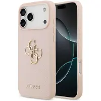 GUESS Kornet Big 4G & Classic Logo iPhone 17 Pro-etui - Pink