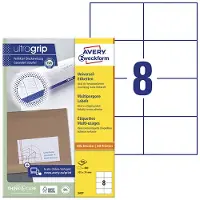 Avery-Zweckform - Hvid - 105 x 74 mm 800 etikette(r) (100 ark x 8) etiketter til flere formål