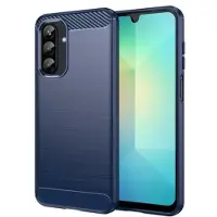 Mtp Products Samsung Galaxy A26 Børstet TPU Cover - Karbonfiber - Blå