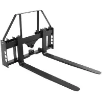 Vevor minilæsser-pallegafler, 1814 kg nominel kapacitet, pallegaffelrammebeslag med 1065 mm pallegaffelblade, 50,8 mm anhængertræk og spydmuffer, egnet til minilæssere, traktorer