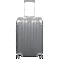 Borg Living Håndbagage kuffert - Aluminiums kuffert - Sølv farvet - Luksuriøs trolley med TSA lås - 36 liter