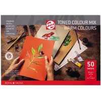 Talens Toned Paper-blok Warm colour mix | 42 x 29,7 cm (A3), 180 g, 50 ark