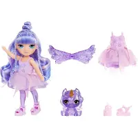 MGA Entertainment Rainbow High Littles Rainbow Fantasy Fairies Doll- Amethyst (purple), Mode dukke, Hunstik, 4 År, Dreng/Pige, 140 mm, Flerfarvet