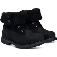 Timberland Timberlandtil kvinder. TB18149A0011 Sorte Authentic Mid Warm læderstøvler (38.5 W), Fast, Blonder, Casual
