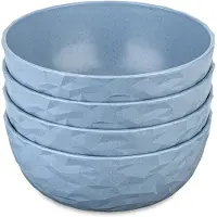 Koziol Club skål Ø16,2 cm 4-pak biocirkulær termoplast Nature flower blue