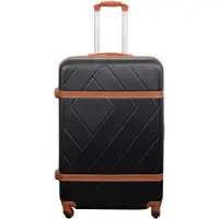 Borg Living Stor kuffert - Retro sort - Hardcase kuffert - Smart rejsekuffert