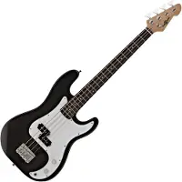 Gear4Music LA Short Scale Basguitar fra Sort