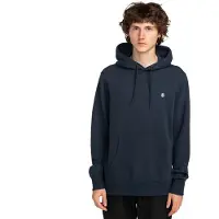 Element - Sweatshirts - Icon Embroidery Hooded Sweatshirt Eclipse Navy til UnisexBomuld - Størrelse S - Flåde