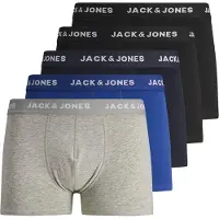 Jack & Jones Boksershorts navy / royalblå / lysegrå / sort / hvid
