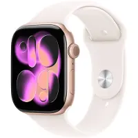 Apple Watch Series 11 GPS 46mm Rose Gold Aluminium Case with Light Blush Sport Band - M/L