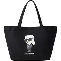 Karl Lagerfeld Shopper 'IKON AQUARELLE' creme / grå / sort / hvid