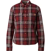 Superdry Superdrytil kvinder. W4010513A Skovhugger ternet flannelskjorte rød (XS), Casual, Bomuld, Lange ærmer