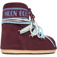 Moon Boot - Afterski - Icon Low Suede Laces Burgundy til UnisexUld - Størrelse 42-44 - Bordeaux