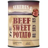 Seberus Beef w/Sweet Potato kornfrit vådfoder til hunde