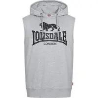 Lonsdale Sweatshirt 'Bignor' grå-meleret / sort