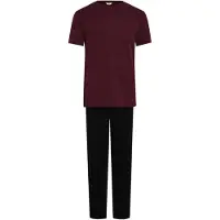Dagi Pyjamas lang bordeaux / sort