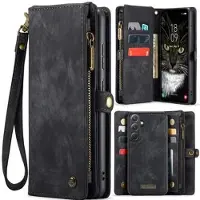 CASEME Samsung Galaxy A36 008 2-i-1 Multifunktionel Pung - Sort
