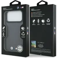 BMW M Quiltet Logo MagSafe-etui til iPhone 17 Pro Max - grafit