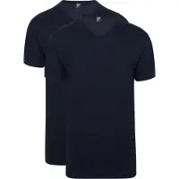 Alan red Vermont ektra lange T-hirt marineblå (2-pak) Mørkeblå Blå måle