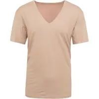 Mey Dry Cotton V-hals Usynlig T-shirt Beige måle