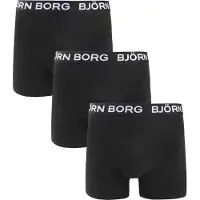 Björn Borg boxershorts 3-pak, sort Sort måle