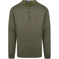 Scotch & soda Henley Langærmet T-shirt Oliven Grøn måle