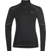 Odlo - Skiundertøj dame - BL Top Turtle Neck LS Half Zip Active X-Warm Eco W Black til UnisexUld - Størrelse M - Sort