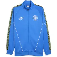 Puma Manchester City KING Anthem Jacket Men, Clothing, Hyperlink Blue/Pro Green, M