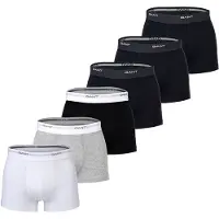Gant Boksershorts marin / grå-meleret / sort / hvid