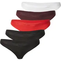 Calvin Klein Underwear String mørkebrun / rød / sort / hvid