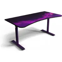 AROZZI Arena Gaming Desk - Large - Purple Galaxy