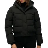 Superdry Superdrytil kvinder. W5011993A Everest Bomber Jacket sort (L), Casual, Polyester