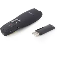 Gembird WP-L-12 - Fjernbetjening til præsentation - 4 knapper - radio