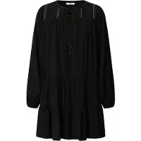 Pepe Jeans Pepe Jeanstil kvinder. PL9537696 Paule kjole sort (XL), Casual, Denim, Viscose