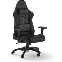Corsair Microsystems TC100 Relaxed Gamer Stol - Sort - Blødt kunstlæder' - Op til 120 kg