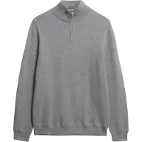 Superdry Superdrytil mænd. M6110682A Jumper Texture grå (L), Casual, Bomuld