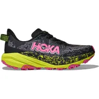 Hoka One One - Trail løbesko - Speedgoat 6 W Black/Neon Citrus til Unisex - Størrelse 37 1/3 - Sort