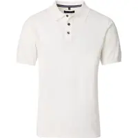 Casa Moda Strikket polo Off White Off-white måle
