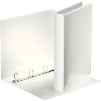 Esselte Ringbind med lomme a4 pp 4d-ringe 25mm - rygbredde 44mm hvid (stk.)