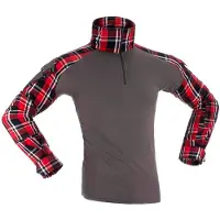 Invadergear Flannel Combat T-shirt Med Lange ærmer